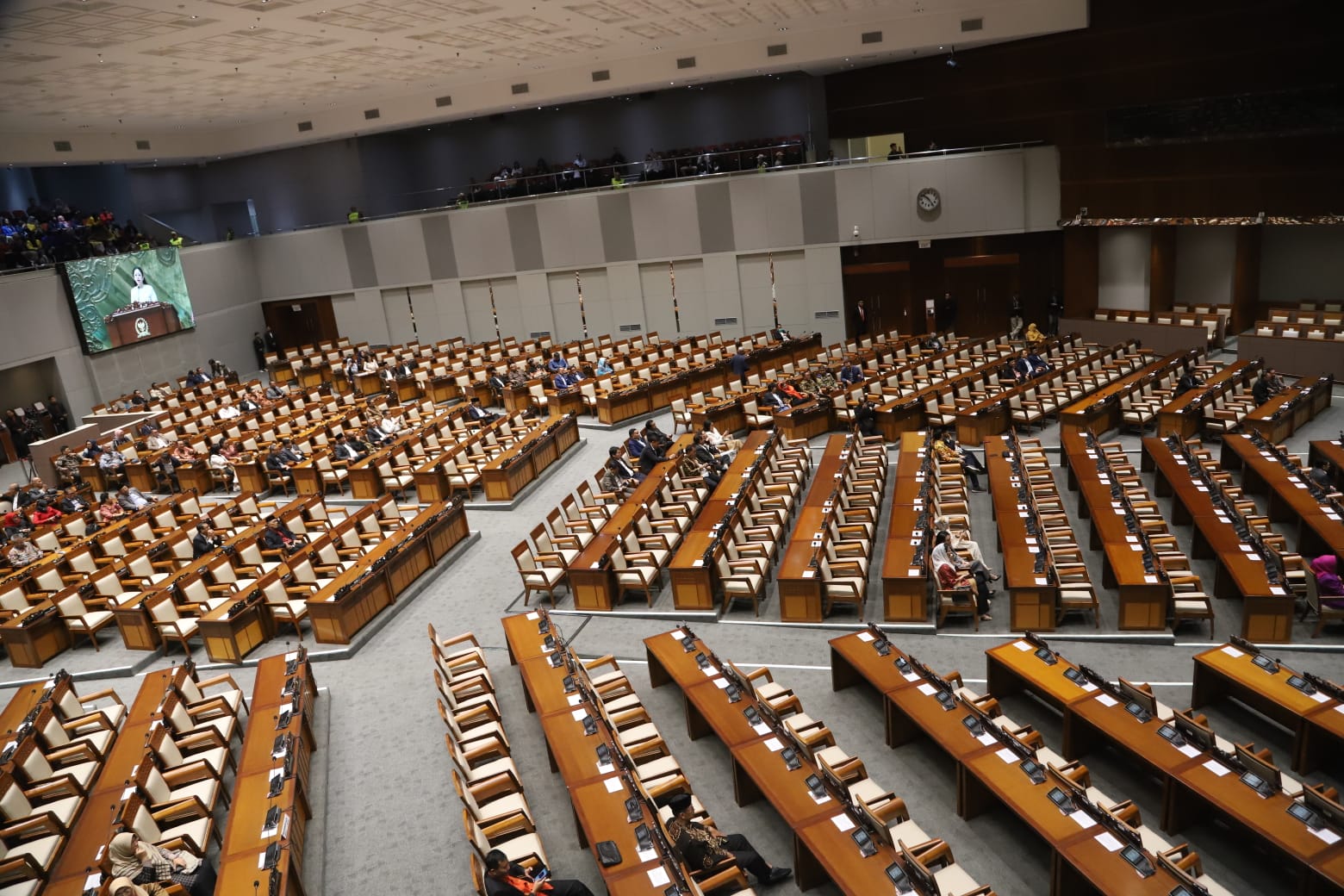 Situasi rapat paripurna DPR RI. (BeritaNasional/Elvis).