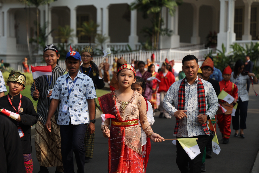 Momen kunjungan Paus Fransiskus di Indonesia. (BeritaNasional/Doc. Indonesia Papal Visa Committee)