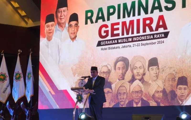 Sekjen Partai Gerindra Ahmad Muzani bicara soal pertemuan SBY-Jokowi (Beritanasional/Panji)