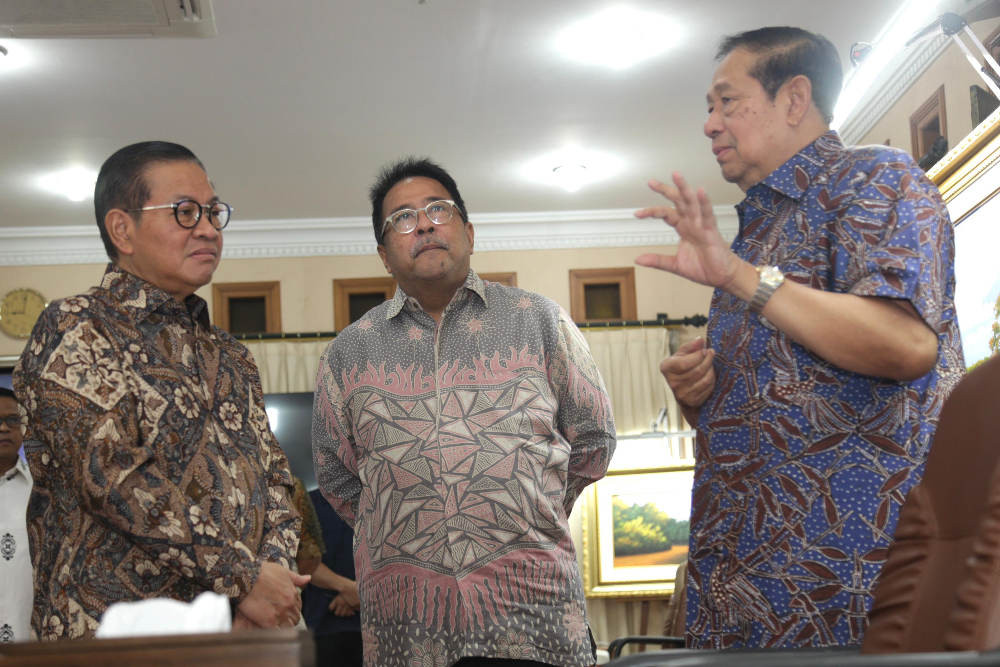 Paslon Pramono-Rano bertemu dengan mantan Presiden Indonesia Susilo Bambang Yudhoyono. (Foto/Tim Media Pramono Rano)