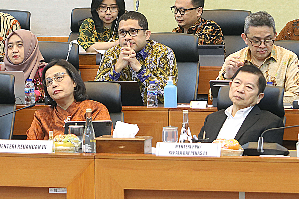 Rapat kerja Badan Anggaran bersama Menkeu dan Menteri PPN/Kepala Bappenas. (BeritaNasional/Elvis Sendouw)