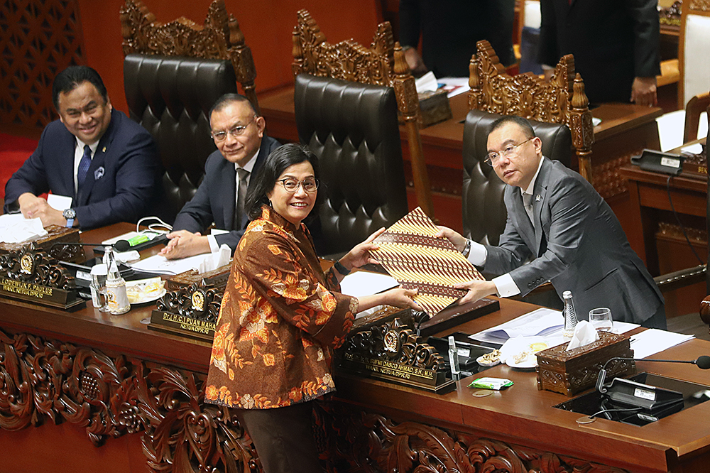 Rapat Paripurna ke-5 Masa Persidangan I Tahun Sidang 2024-2025 di Gedung Nusantara II, kompleks Parlemen, Senayan, Jakarta. (BeritaNasional/Elvis Sendouw)