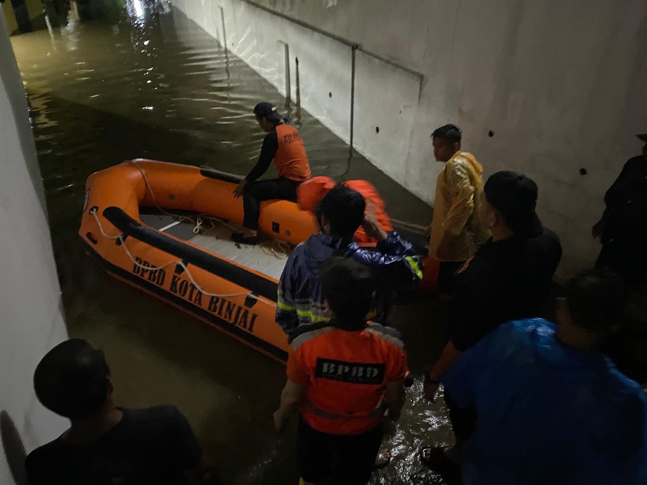 Banjir di Kota Binjai. (Foto/BNPB).