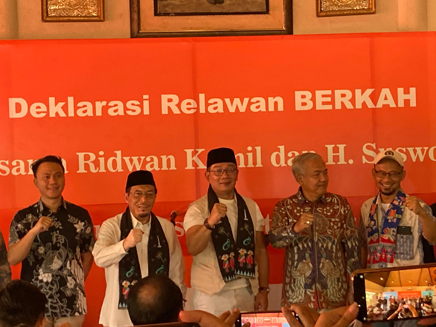 Bakal Calon Gubernur dan Wakil Gubernur DKI Jakarta, Ridwan Kamil dan Suswono. (BeritaNasional/Oke Atmaja)