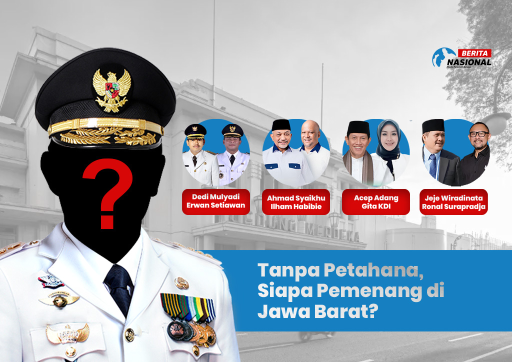 Calon gubernur dan calon wakil gubernur Jawa Barat. (BeritaNasional/Candra).