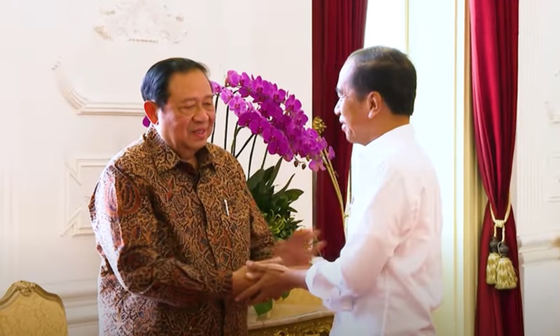 SBY menemui Jokowi (Foto/Youtube Setpres)