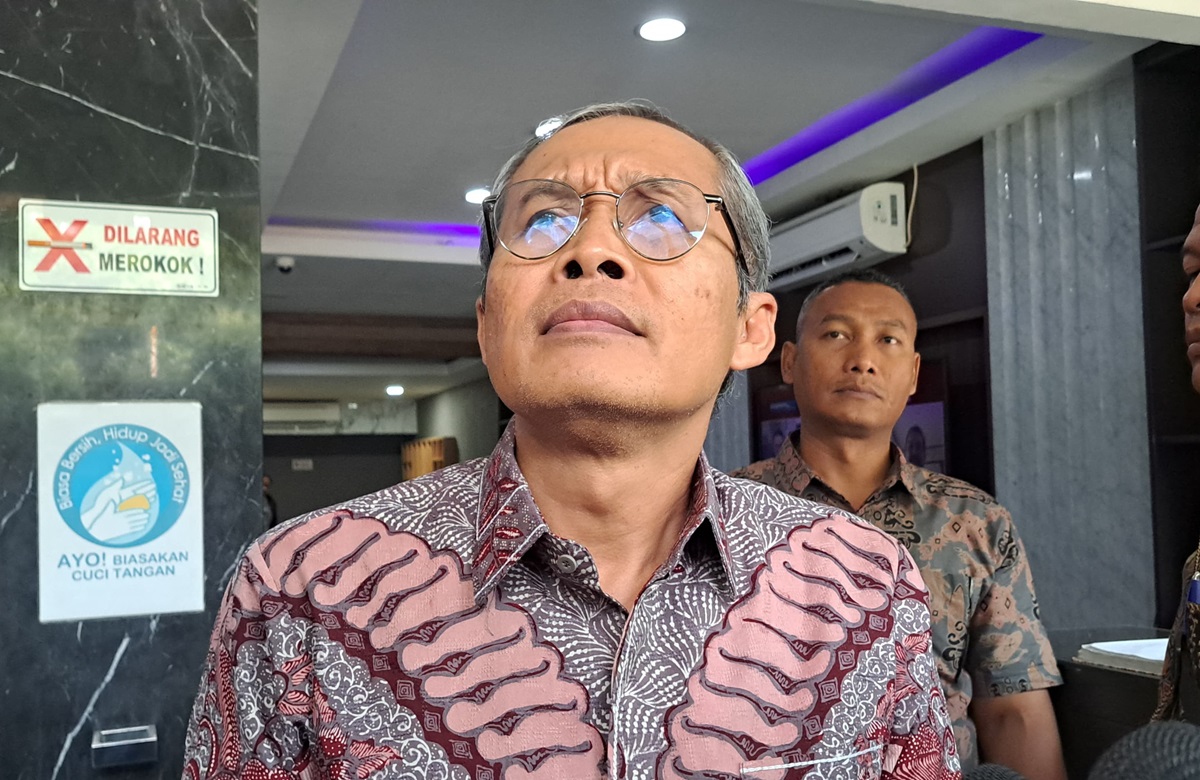 Wakil Ketua Komisi Pemberantasan Korupsi (KPK) Alexander Marwata memenuhi panggilan pemeriksaan Ditreskrimsus Polda Metro Jaya. (BeritaNasional/Bahctiarudin Alam)