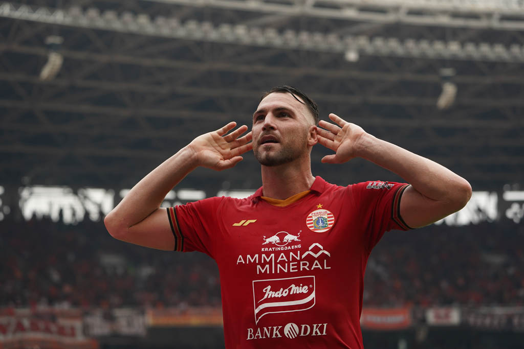 Striker Persija Marko Simic. (Foto/Persija.id).