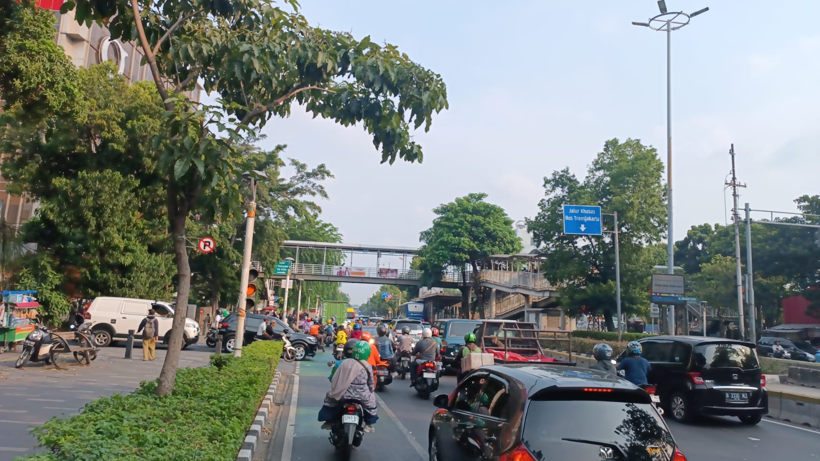 Arus Lalu Lintas di sekitaran Monas. (Foto/istimewa).