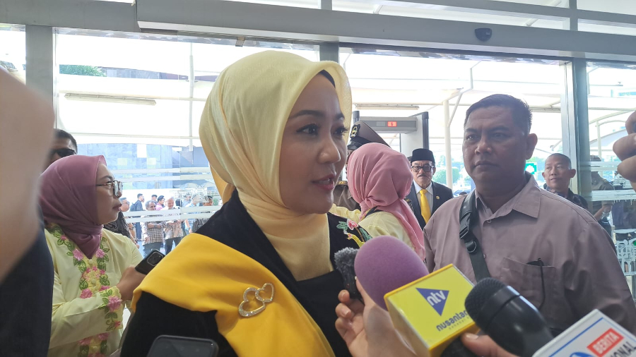 Atalia Praratya, istri dari Calon Gubernur Jakarta Nomor Urut 1, Ridwan Kamil. (BeritaNasional/Lydia)