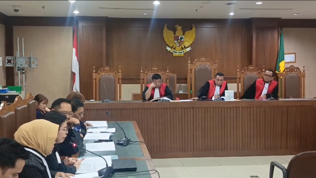 Suasanan sidang PK Jessica Wongso di PN Jakpus. (BeritaNasional/Bachtiarudin