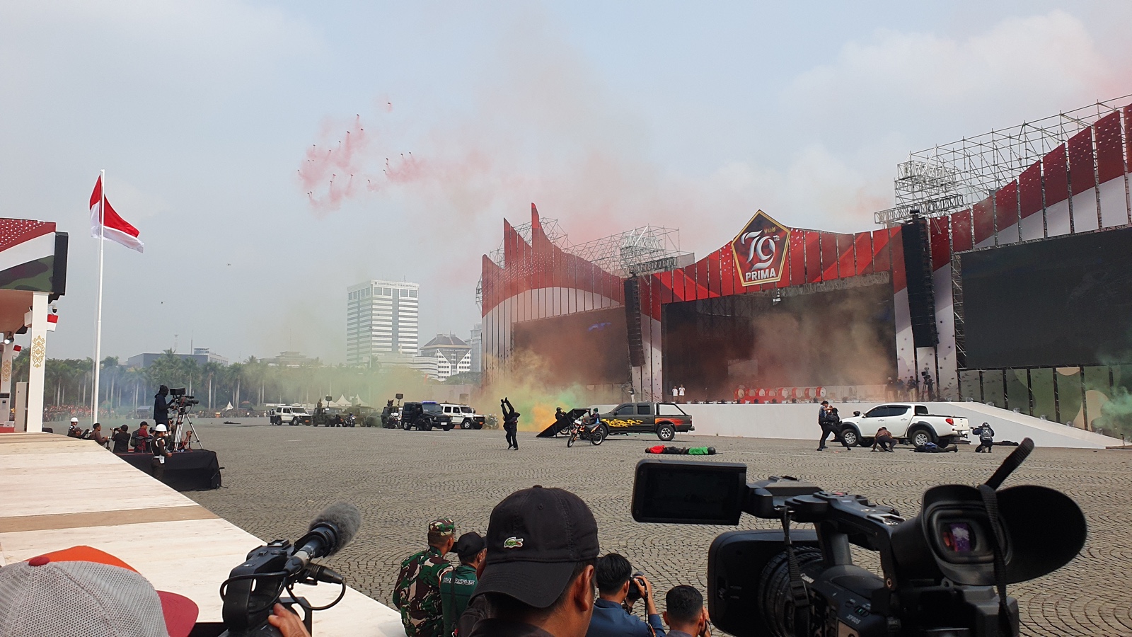 Gladi bersih acara HUT TNI ke-79. (BeritaNasional/Bachtiarudin)