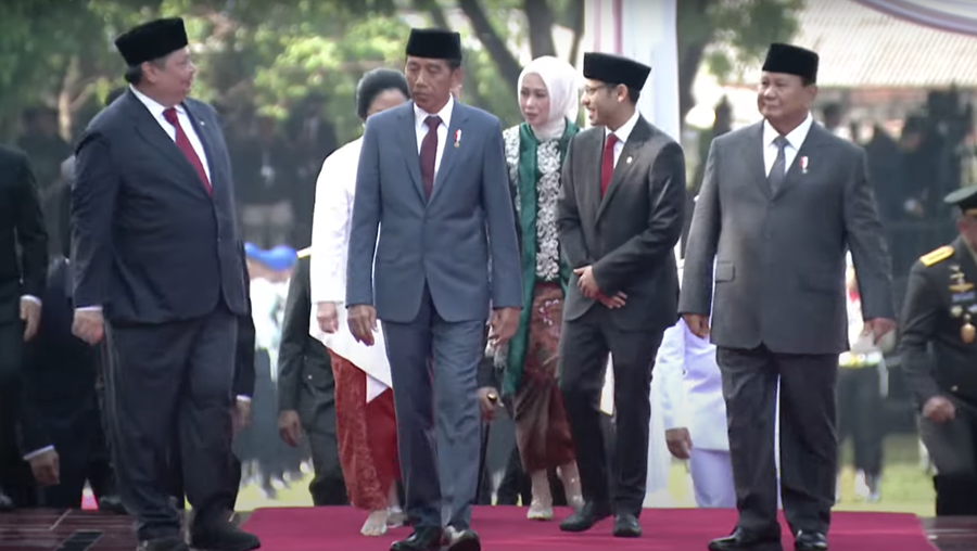 Presiden Jokowi Pimpin Upacara Hari Kesaktian Pancasila. (Foto/YouTube Sekretariat Presiden).