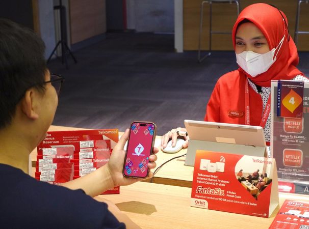 Cara menukarkan Telkomsel Poin. (BeritaNasional/Doc. Telkomsel)