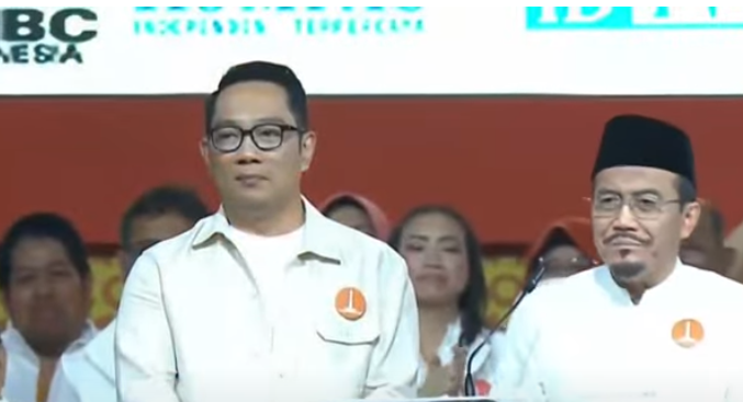 Bakal Calon Gubernur dan Wakil Gubernur Jakarta, Ridwan Kamil-Suswono. (BeritaNasional/Tangkapan Layar)