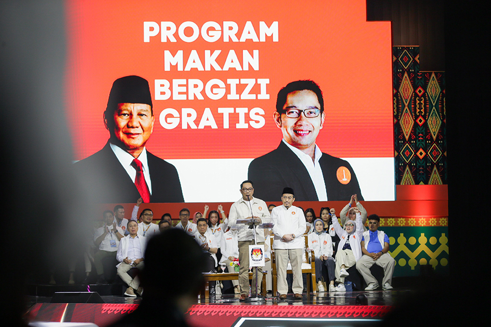 Debat ke 2 Cagub-Cawagub Jakarta di Ancol angkat tema Ekonomi dan Kesejahteraan Sosial. (BeritaNasional/Tim Rido/Elvis Sendouw)