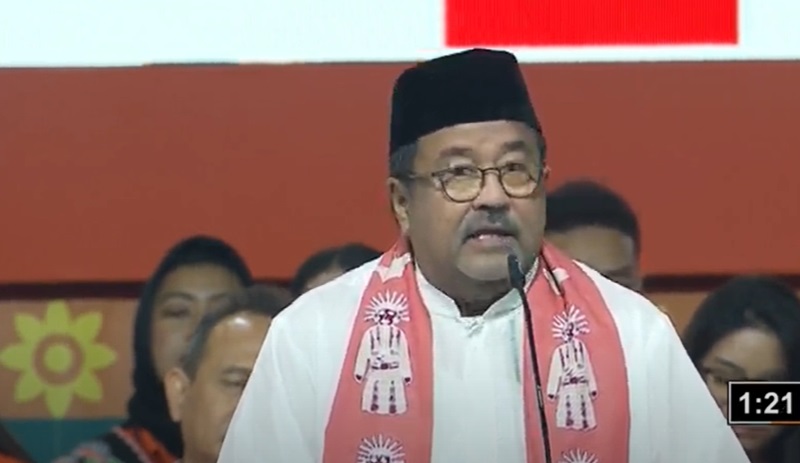 Rano Karno debat soal IPM (Foto/Youtube Provinsi DKI)