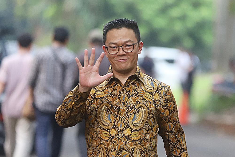 Calon menteri Sugiono saat dipanggil ke kertanegara. (BeritaNasional/Elvis).