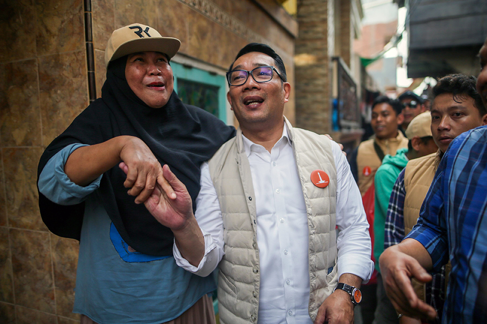 Cagub Jakarta Ridwan Kamil saat menyerap aspirasi warga Penjaringan, Jakarta Utara. (Foto/Tim Ridwan Kamil)