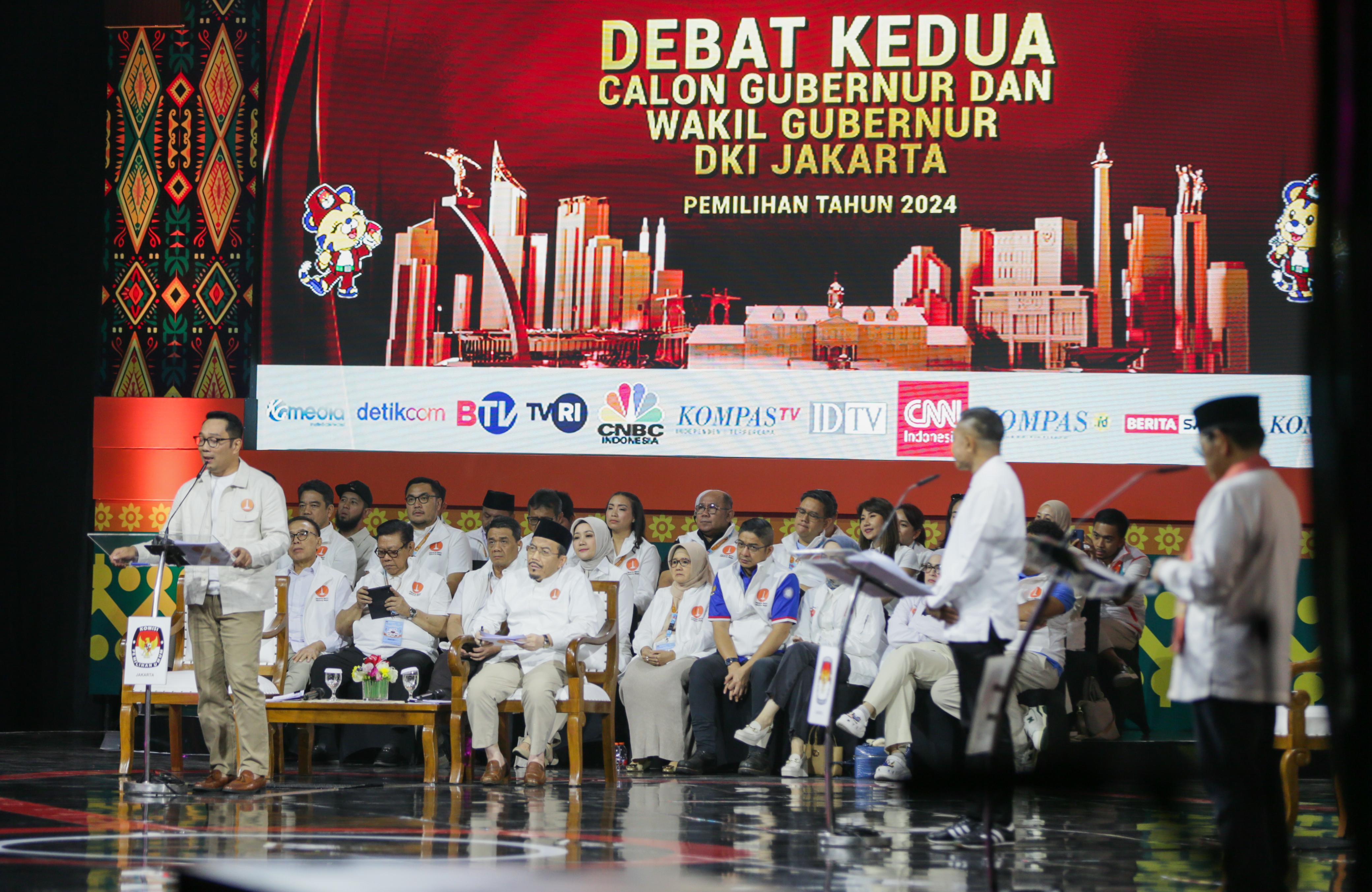 Debat Kedua Pilgub Jakarta. (Foto/Tim RK-Suswono).