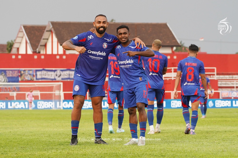 Pemain Tim Arema FC. (Foto/LIB).