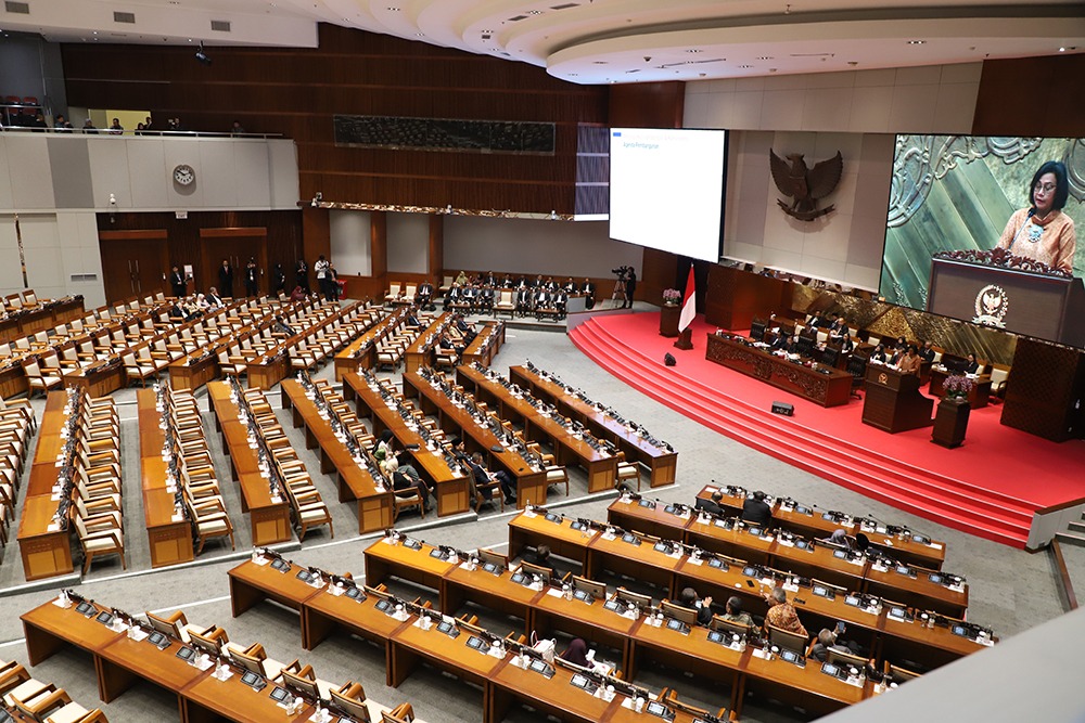 Suasana rapat anggota DPR. (BeritaNasional/Elvis)