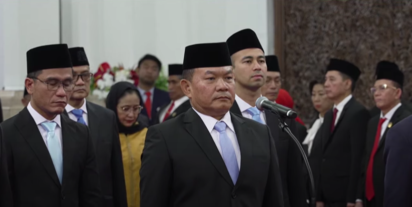 Momen Gus Miftah dilantik jadi Utusan Khusus Presiden untuk menangani bidang kerukunan beragama. (Foto/Tangkapan Layar)