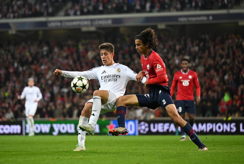 Pertandingan Liga Champions antara Lille vs Real Madrid. (Foto/Eufa.com)