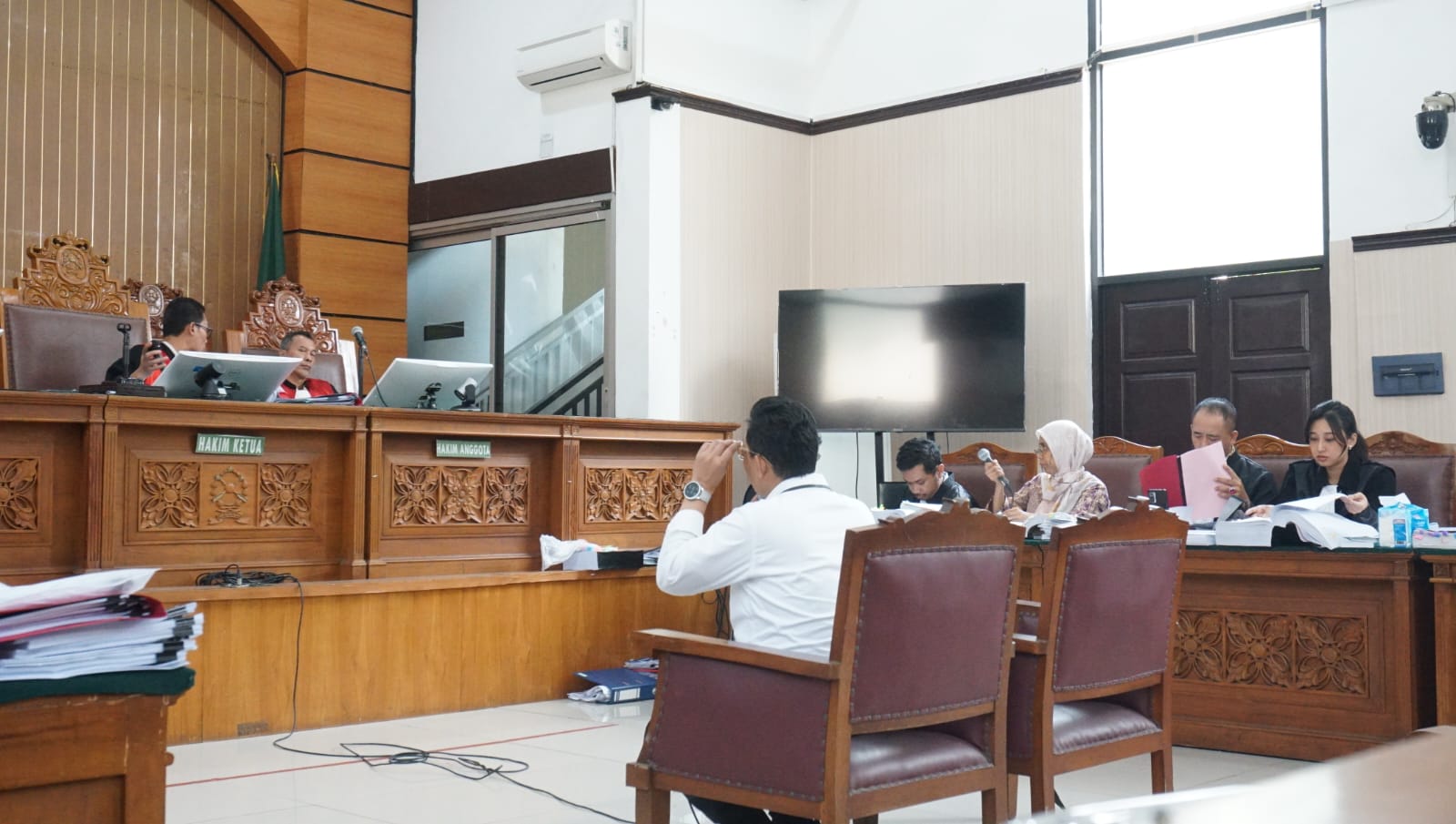 Sidang pembuktian perkara sumpah palsu di PN Jaksel. (Foto/Istimewa).