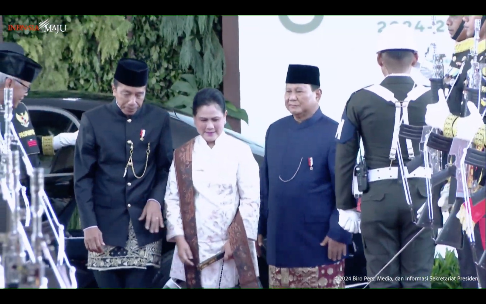 Presiden Jokowi tiba di gedung MPR. (Foto/YouTube TV Parlemen).