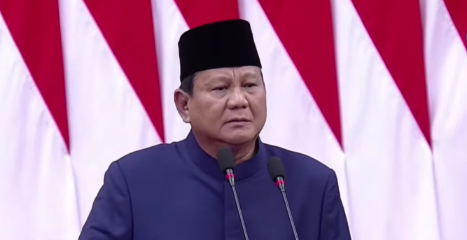 Presiden Indonesia periode 2024-2029, Prabowo Subianto. (BeritaNasional/Tangkapan Layar)