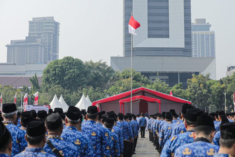 Momen Peringatan Hari Sumpah Pemuda ke-96 Tahun 2024 di Monas (Foto/doc.Diskominfotik)