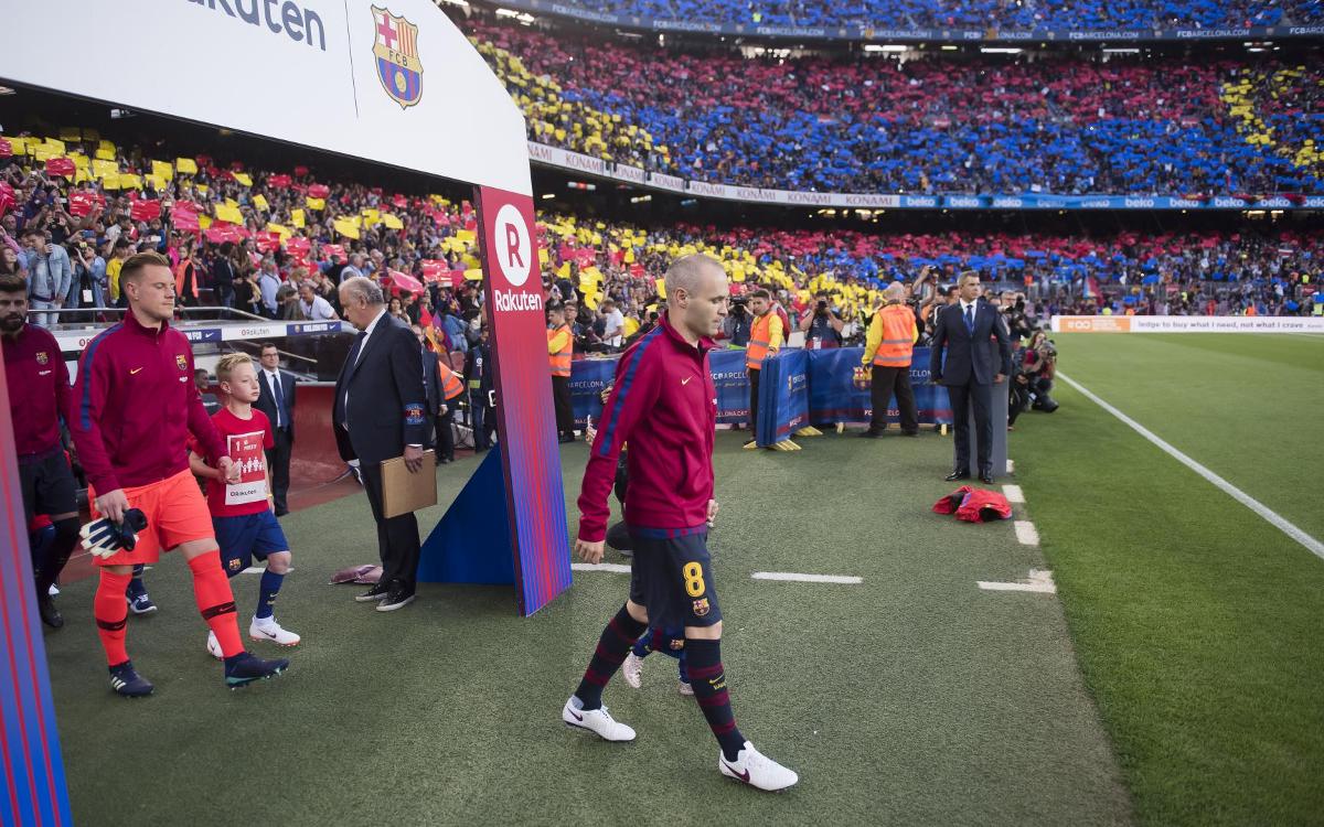 Andres Iniesta memutuskan untuk pensiun sebagai pemain sepak bola. (Foto/Barcelona).