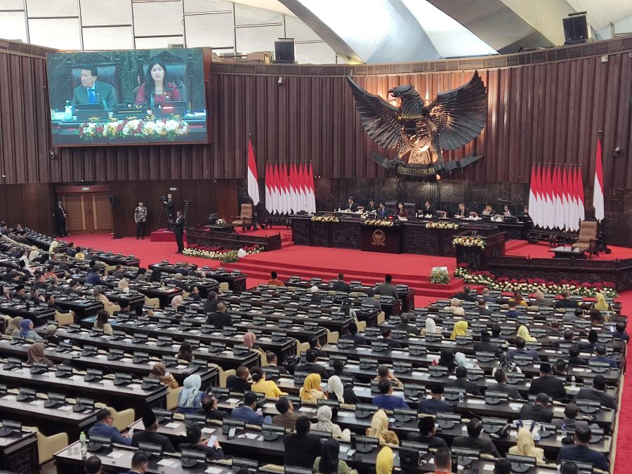 MPR resmi bentuk fraksi untuk periode 2024-2029. (BeritaNasional/Ahda)