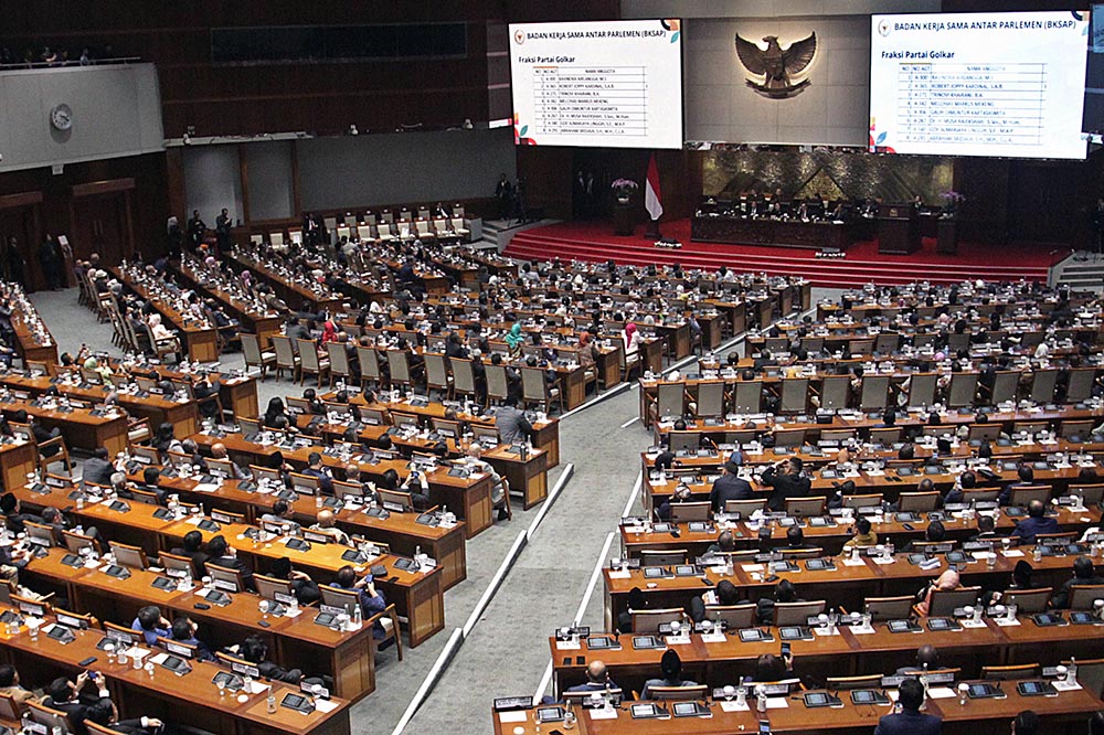 Rapat Paripurna Ke-5 Masa Persidangan I Tahun Sidang 2024-2025. (BeritaNasional/Elvis Sendouw)