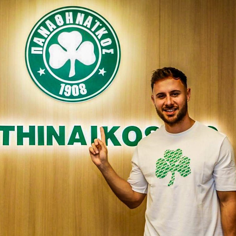 Pemain Panathinaikos George Baldock meninggal dunia. (Foto/X @panathinaikos)