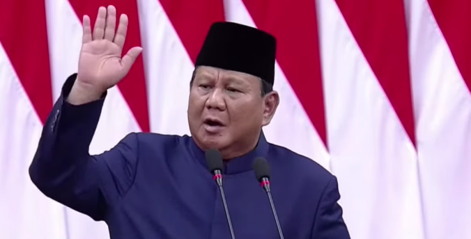 Presiden Indonesia periode 2024-2029, Prabowo Subianto. (BeritaNasional/Tangkapan Layar)