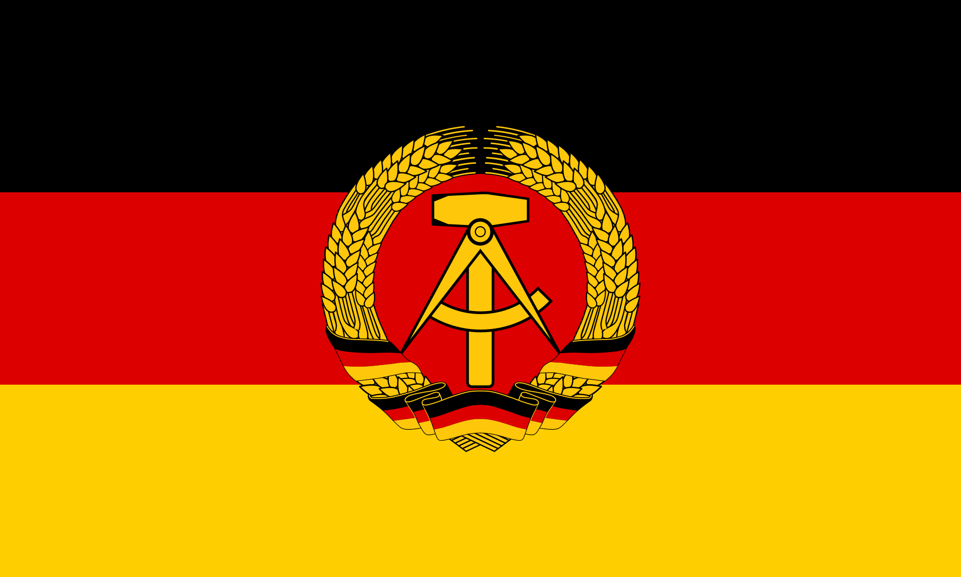 Bendera Jerman Timur. (Foto/Wikipedia).