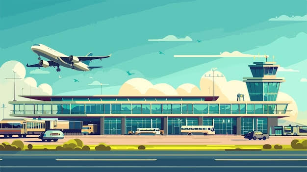 Ilustrasi Bandara (BeritaNasional/Freepik)