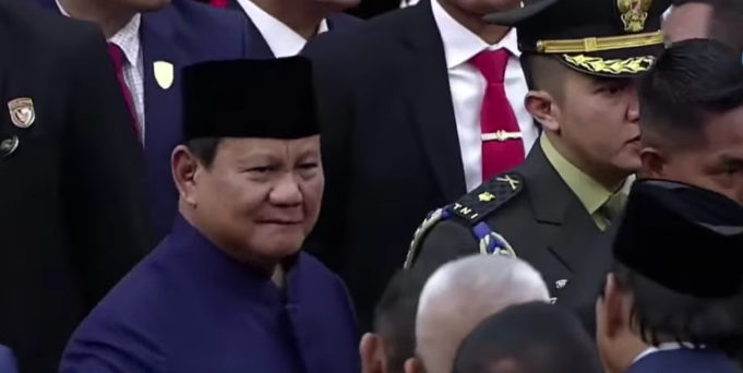 Presiden Indonesia periode 2024-2029, Prabowo Subianto. (BeritaNasional/Tangkapan Layar)