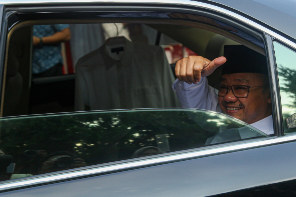 Sekretaris Umum Pimpinan Pusat Muhammadiyah Abdul Mu'ti saat menghadiri pembekalan calon menteri di Hambalang, Bogor. (BeritaNasional/Oke Atmaja)