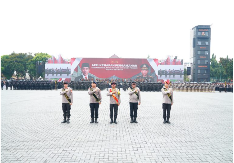 Penganugerahan Nugraha Sakanti, penghormatan Presiden kepada Satker Polri berprestasi. (Foto/Humas Polri)