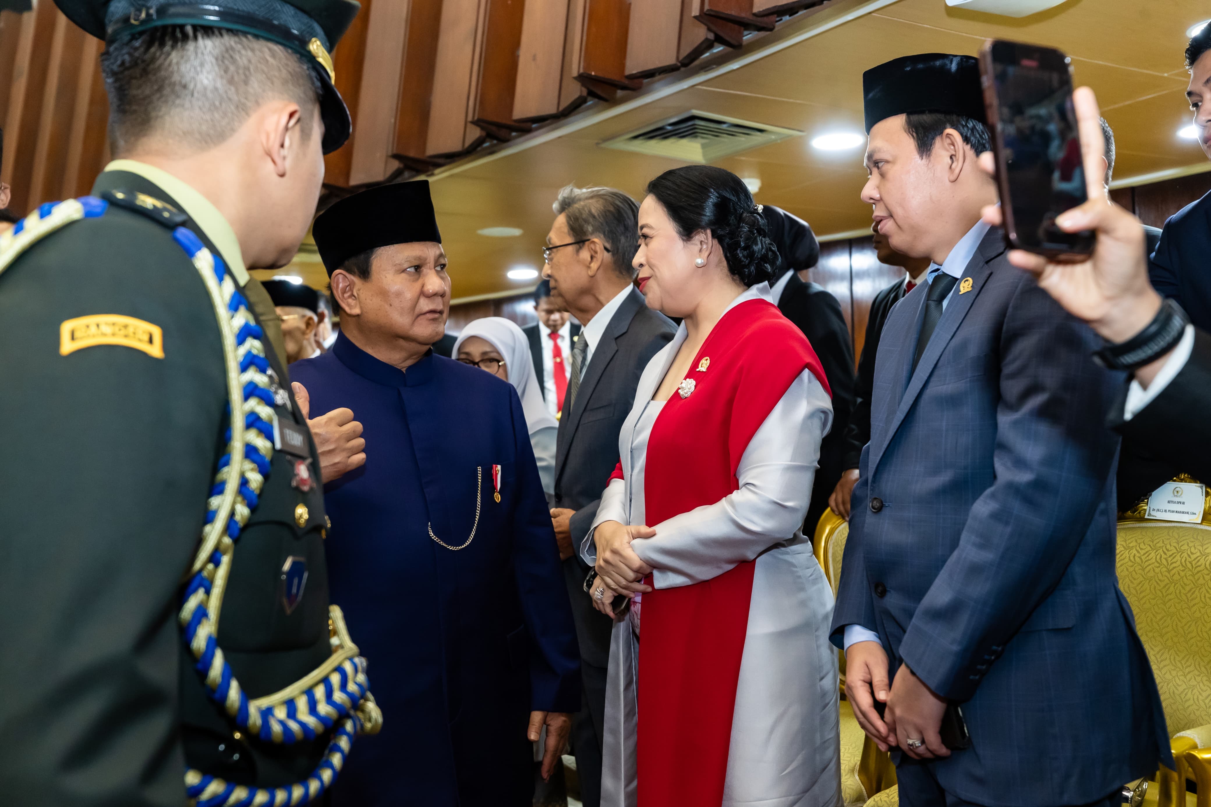 Presiden Prabowo Subianto, Ketua DPR Puan Maharani (Istimewa/BeritaNasional)