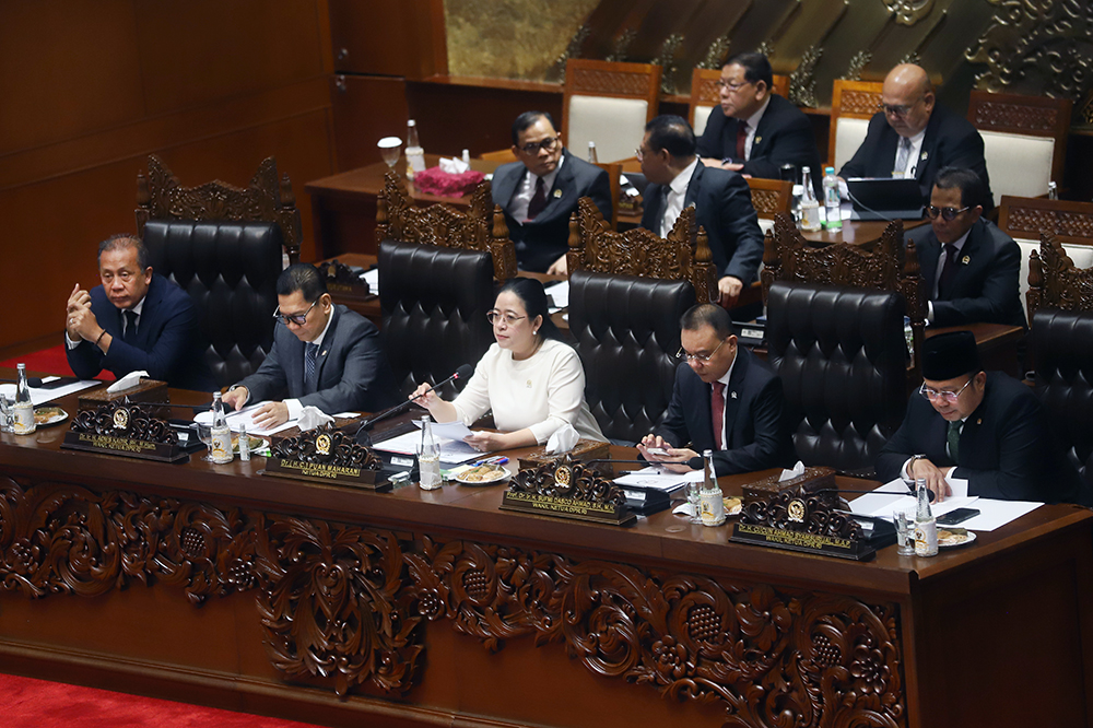 Sidang Paripurna DPR RI Penetapan AKD. (BeritaNasional/Elvis Sendouw)