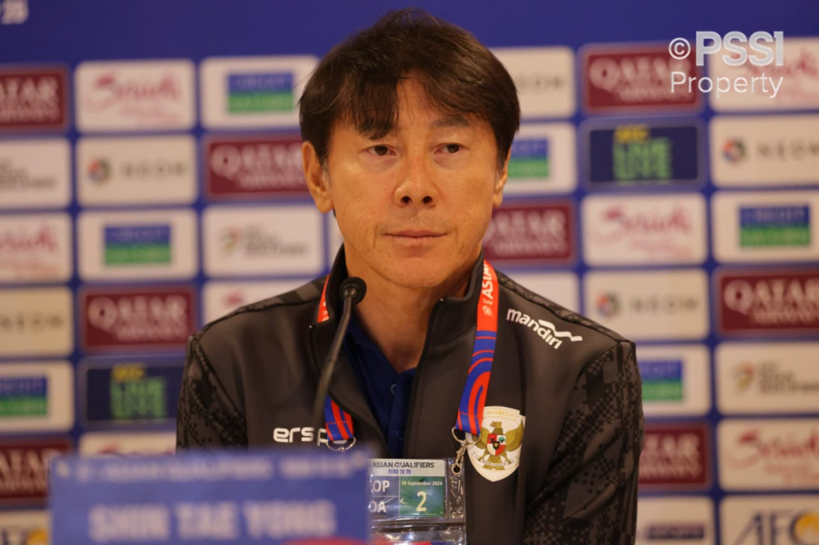 Pelatih Timnas Indonesia Shin Tae-yong. (Foto/PSSI).