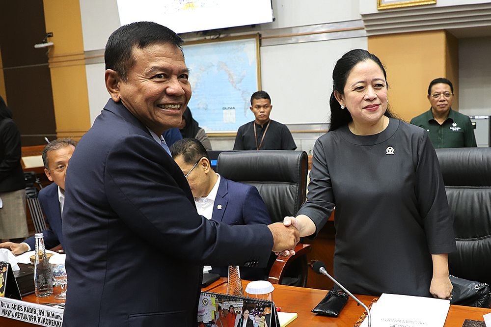 Muhammad Herindra mengikuti uji kepatutan dan kelayakan calon Kepala BIN di Komisi I DPR. (BeritaNasional/Elvis Sendouw)