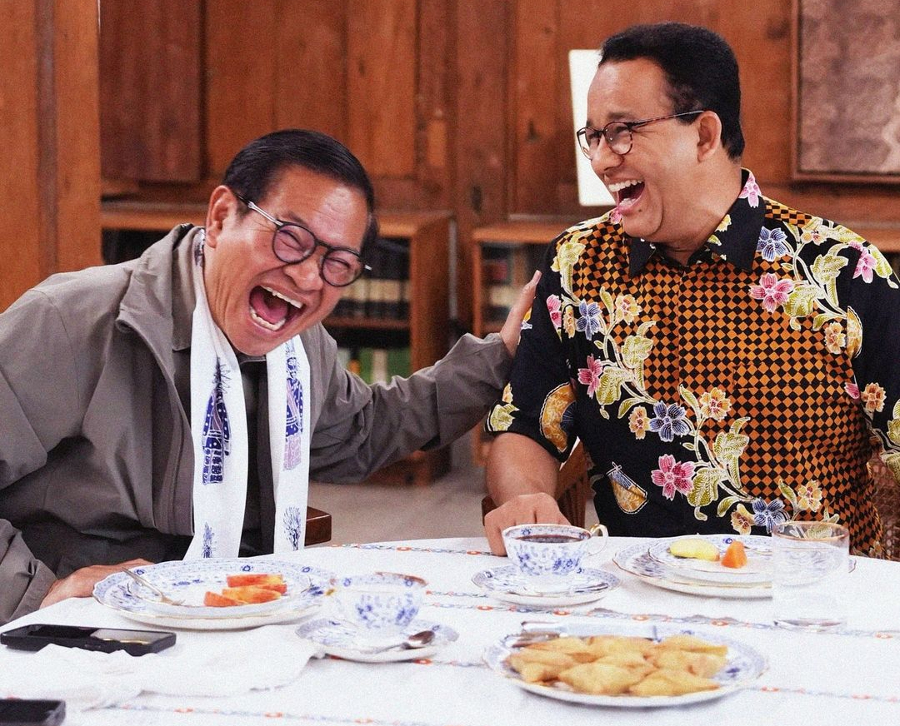 Momen pertemuan Pramono-Rano bersama Anies Baswedan. (Foto/Instagram: Anies)