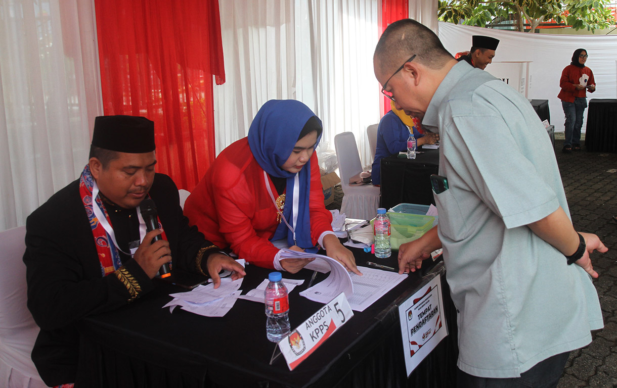 Pencoblosan di Pilgub Jakarta. (BeritaNasional/Oke Atmaja).