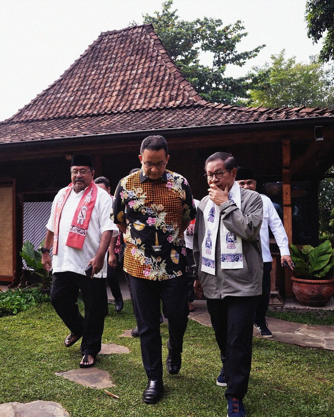 Paslon nomor urut 3 Pramono-Rano menyambangi Anies Bawedan. (Foto/Instagram/Anies Baswedan)