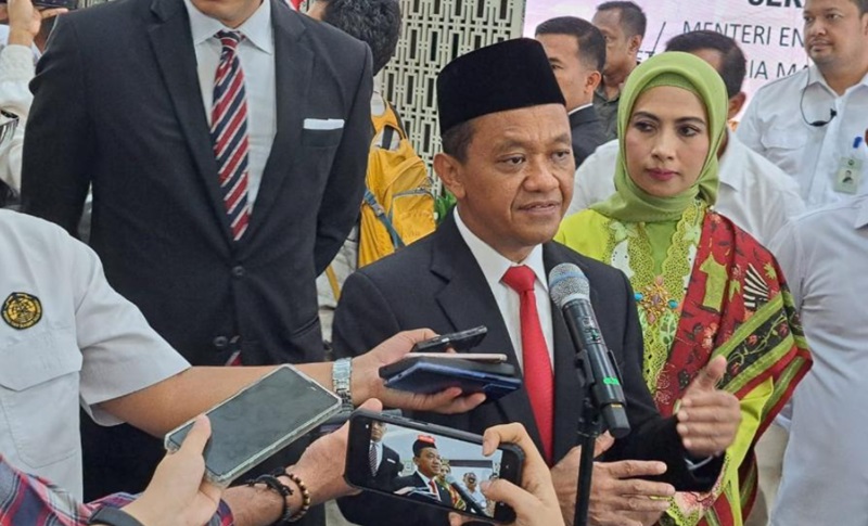 Menteri Energi dan Sumber Daya Mineral (ESDM) Bahlil Lahadalia (Beritanasional/Lydia)